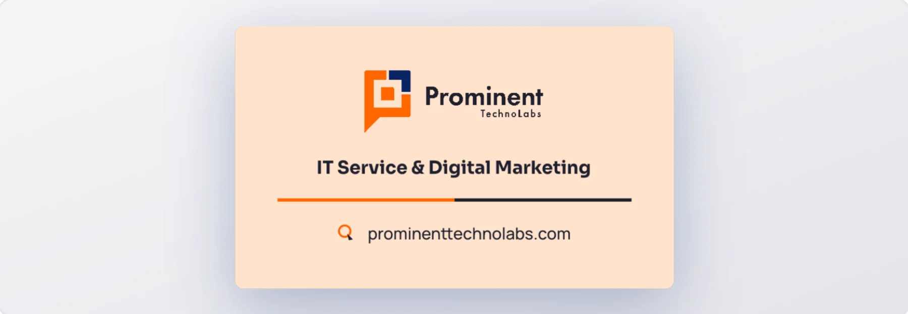 PTL business card, front